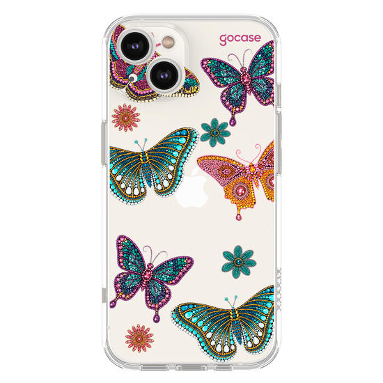 Capinha para celular  Jardim Borboleta Cristal
