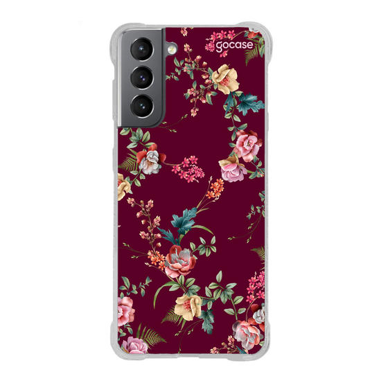 Capinha para celular  Jardim Bordô