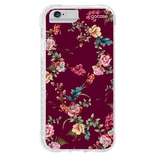 Capinha para celular  Jardim Bordô
