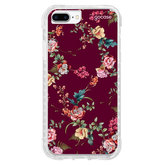 Capinha para celular  Jardim Bordô