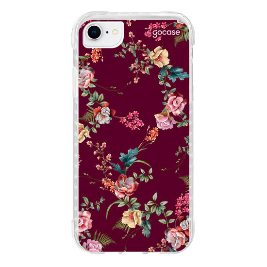 Capinha para celular  Jardim Bordô