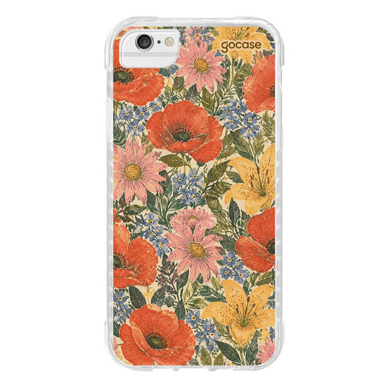 Capinha para celular  jardim de Papoulas