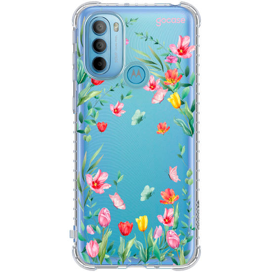 Capinha para celular  Jardim de Tulipas