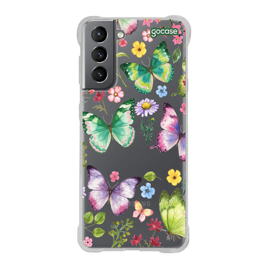 Capinha para celular  Jardim e Borboletas