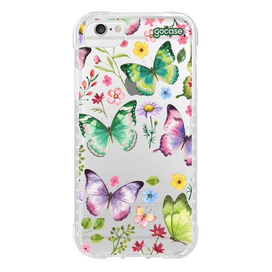 Capinha para celular  Jardim e Borboletas
