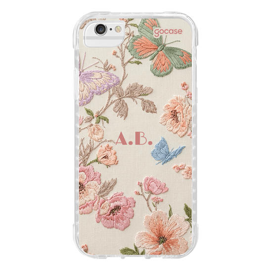 Capinha para celular  Jardim Efeito Bordado