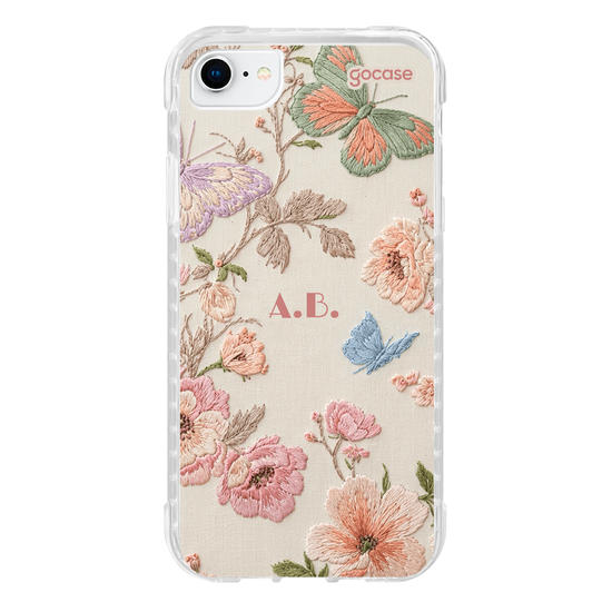 Capinha para celular  Jardim Efeito Bordado