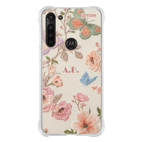 Capinha para celular  Jardim Efeito Bordado
