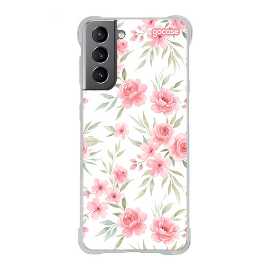 Capinha para celular  Jardim Rosa Delicado