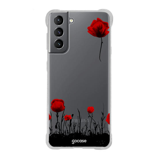 Capinha para celular Jardim de Rosas Vermelhas