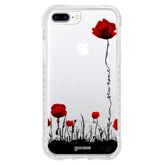 Capinha para celular Jardim de Rosas Vermelhas
