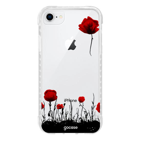 Capinha para celular Jardim de Rosas Vermelhas