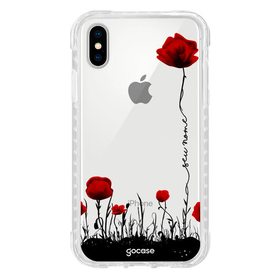 Capinha para celular Jardim de Rosas Vermelhas