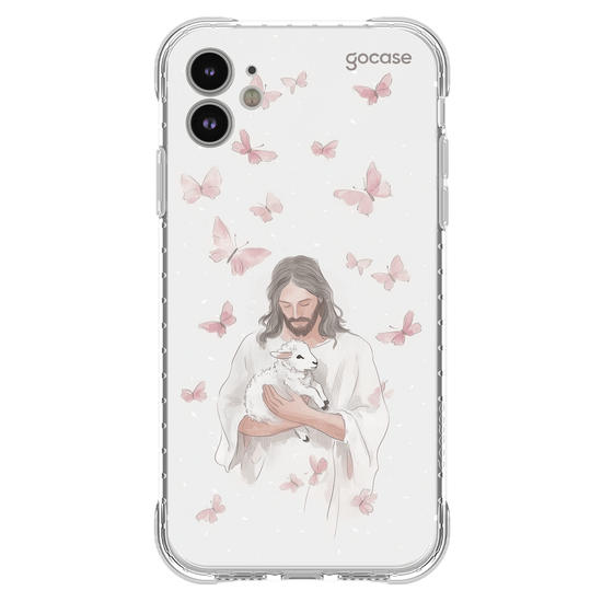 Capinha para celular  Jesus and Butterflies