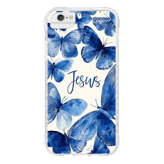 Capinha para celular  Jesus Blue Wings