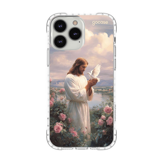 Capinha para celular  Jesus - Campo de Flores