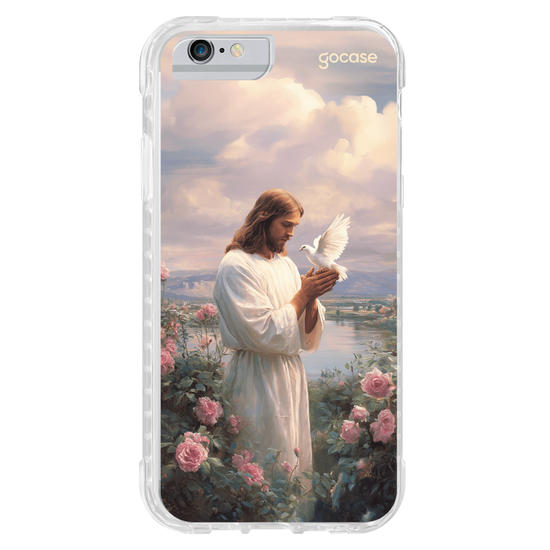 Capinha para celular  Jesus - Campo de Flores