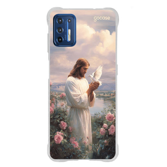 Capinha para celular  Jesus - Campo de Flores