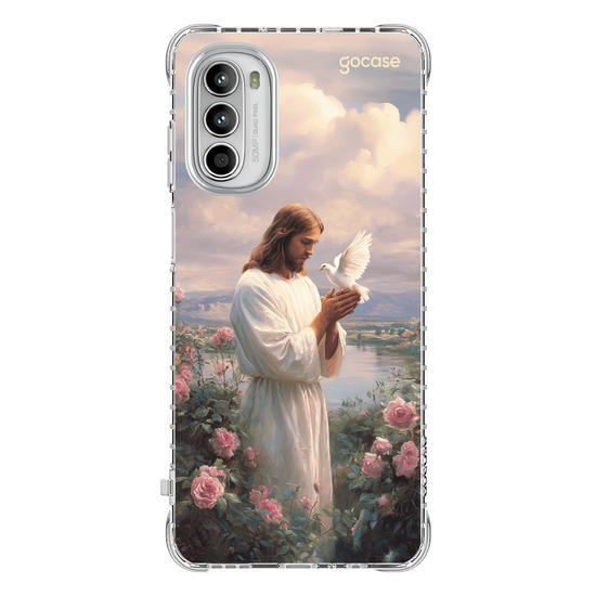 Capinha para celular  Jesus - Campo de Flores