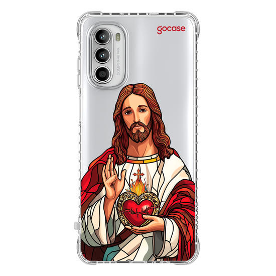Capinha para celular  Jesus Cristo Vitral