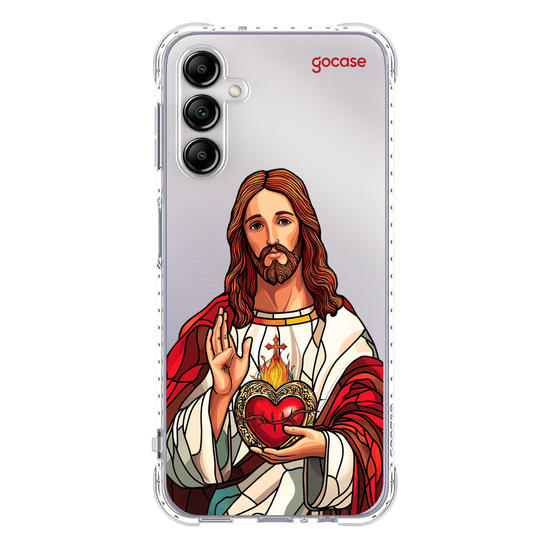 Capinha para celular  Jesus Cristo Vitral