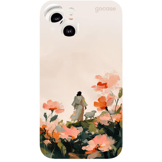 Capinha para celular  Jesus e a Ovelha - Pintura