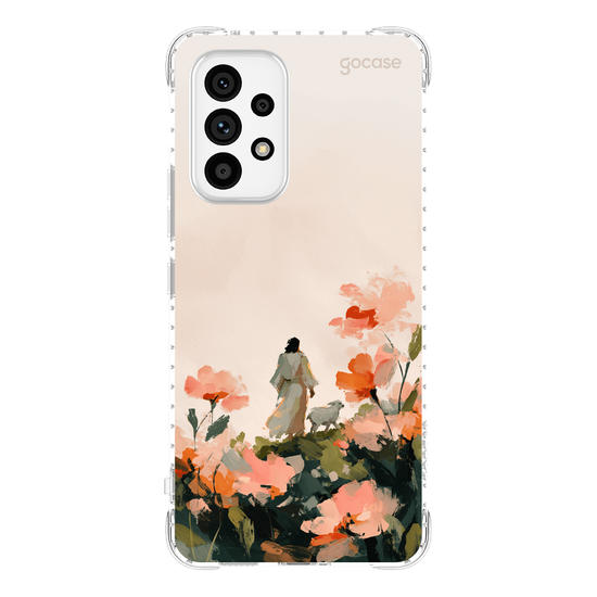 Capinha para celular  Jesus e a Ovelha - Pintura
