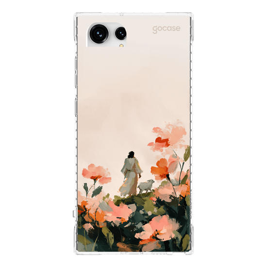 Capinha para celular  Jesus e a Ovelha - Pintura