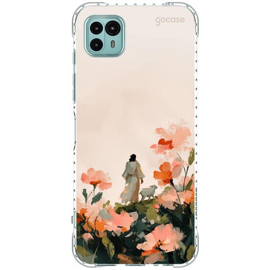 Capinha para celular  Jesus e a Ovelha - Pintura