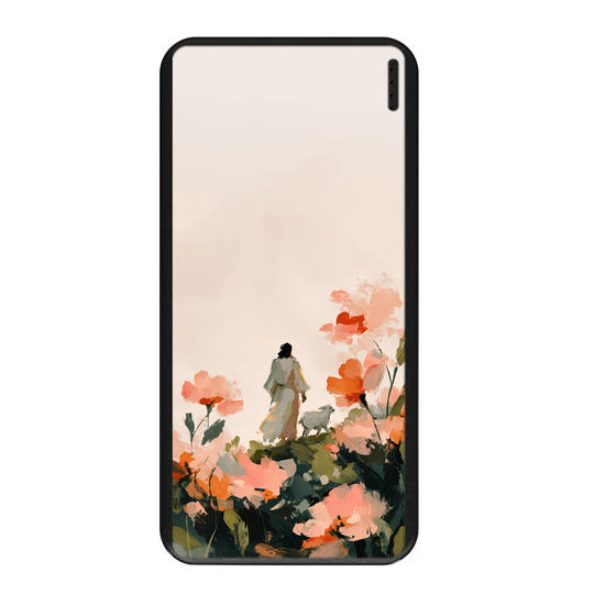 Carregador Portátil Fast Charge - Jesus e a Ovelha - Pintura