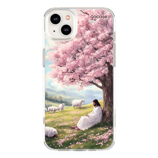 Capinha para celular  Jesus e as Ovelhas no Campo