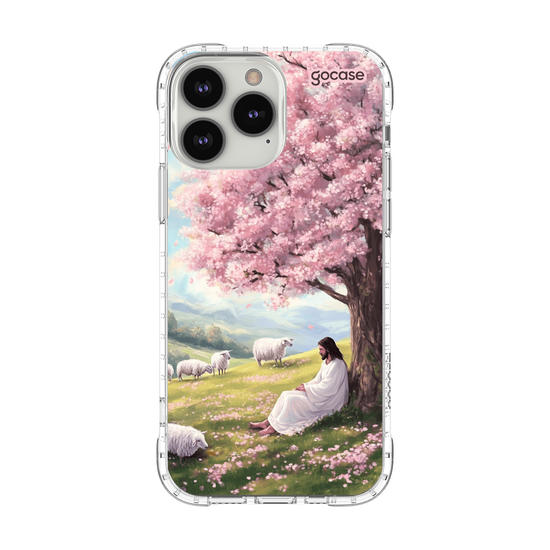 Capinha para celular  Jesus e as Ovelhas no Campo