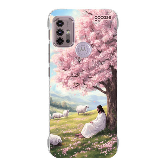 Capinha para celular  Jesus e as Ovelhas no Campo