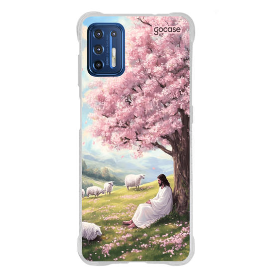 Capinha para celular  Jesus e as Ovelhas no Campo