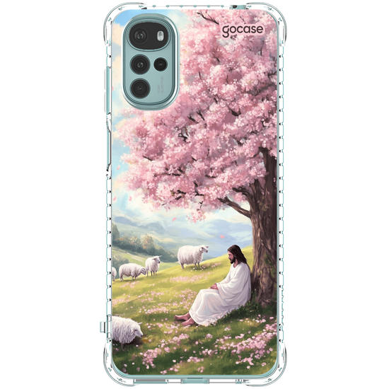 Capinha para celular  Jesus e as Ovelhas no Campo