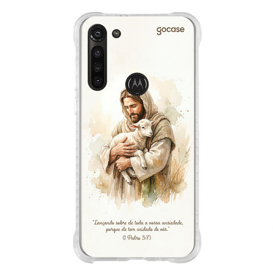 Capinha para celular  Jesus e Cordeiro