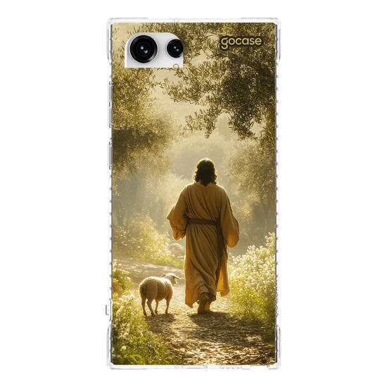 Capinha para celular  Jesus e o Cordeiro