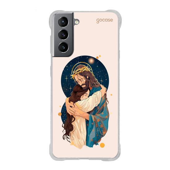 Capinha para celular  Jesus Hug Stars