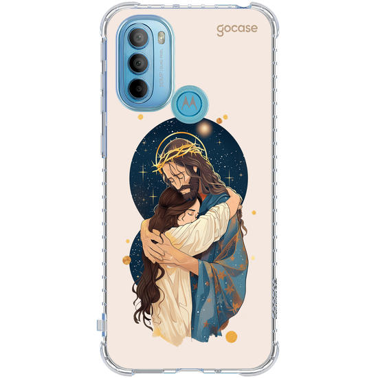 Capinha para celular  Jesus Hug Stars