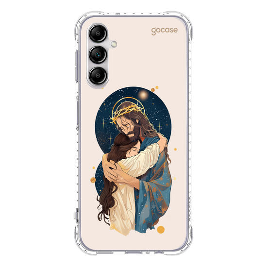 Capinha para celular  Jesus Hug Stars