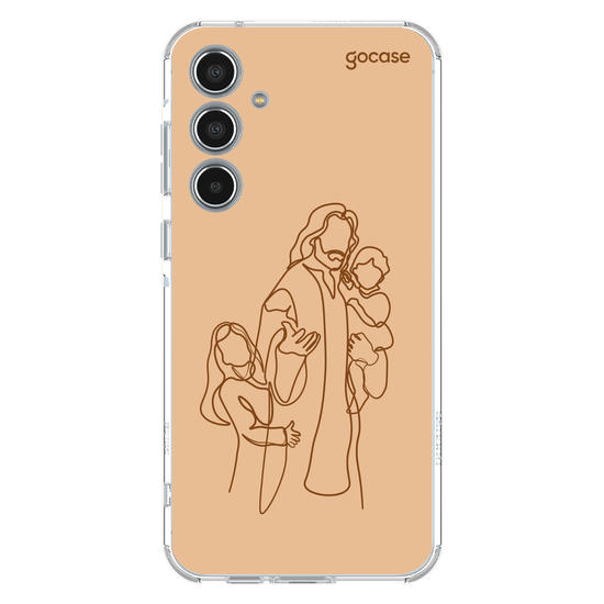 Capinha para celular  Jesus Lineart Draw - 2