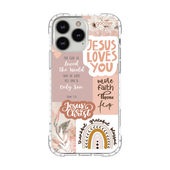 Capinha para celular  Jesus Loves You - Colagem