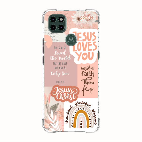 Capinha para celular  Jesus Loves You - Colagem