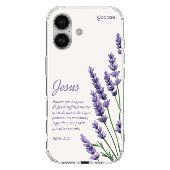 Capinha para celular  Jesus - Ramos Lavanda