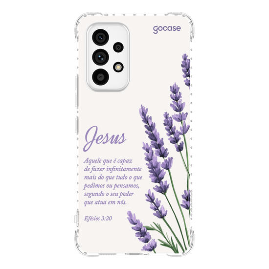Capinha para celular  Jesus - Ramos Lavanda
