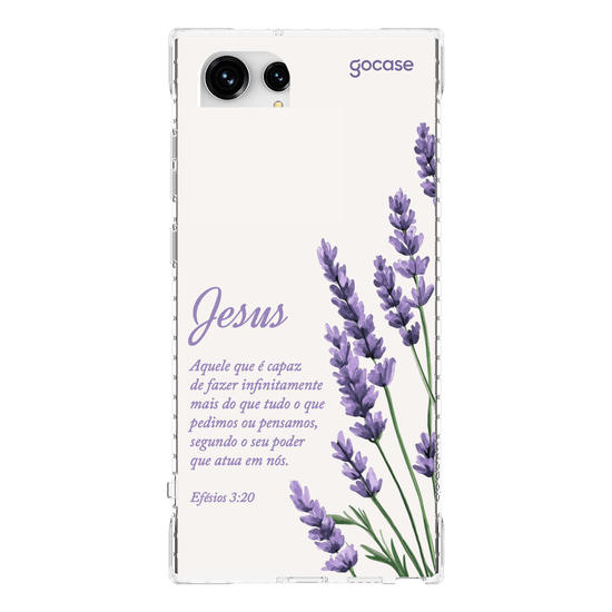 Capinha para celular  Jesus - Ramos Lavanda