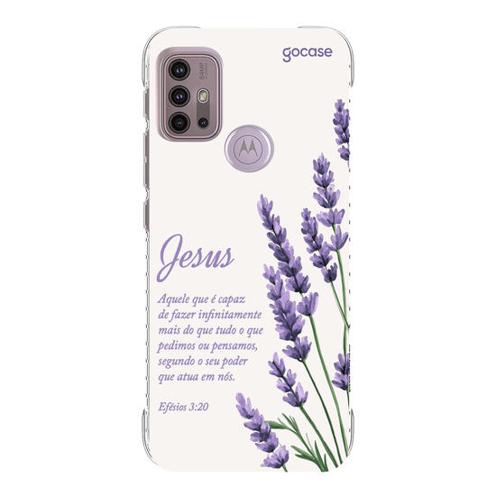 Capinha para celular  Jesus - Ramos Lavanda