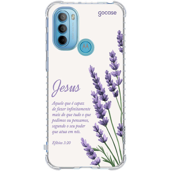 Capinha para celular  Jesus - Ramos Lavanda