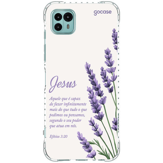 Capinha para celular  Jesus - Ramos Lavanda