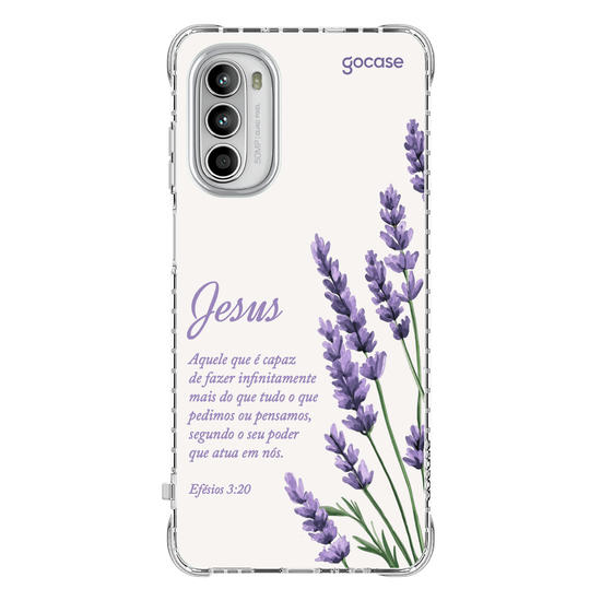 Capinha para celular  Jesus - Ramos Lavanda
